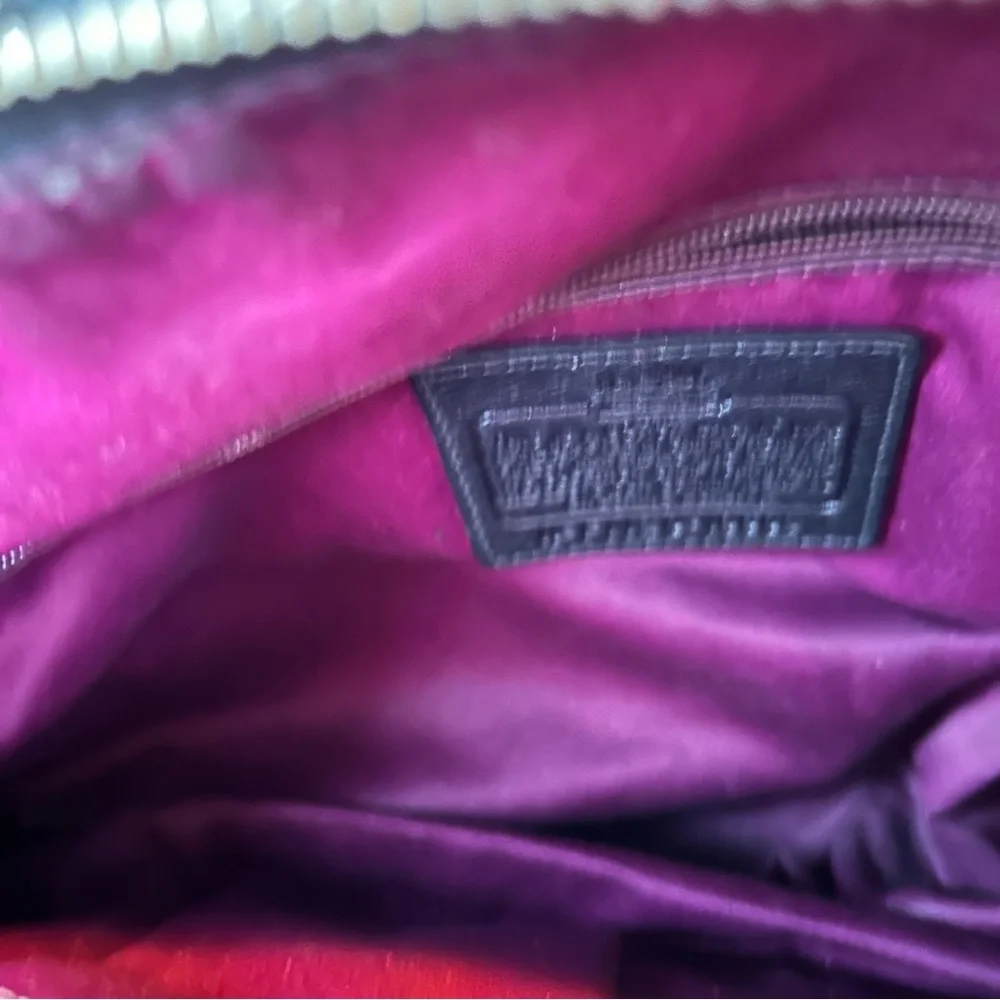 Coach 💕HP💕Madison Abigail op art black silver Big C bag